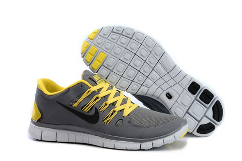 Nike Free Run +3 5.0 Mens Dark Gray Yellow Usa